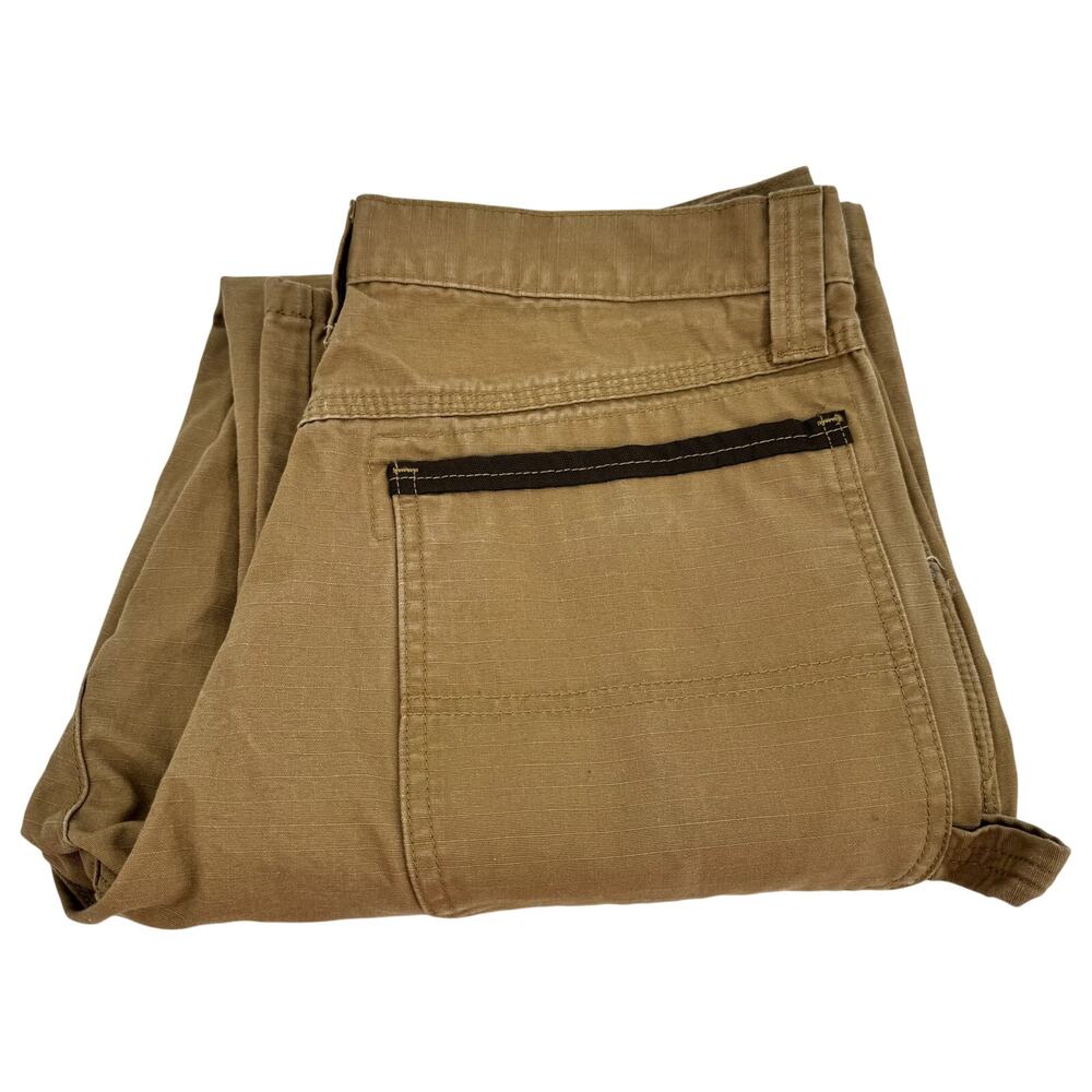 Wrangler Workwear Pants Mens 31x31 ACTUAL Brown Utility Cargo Ripstop